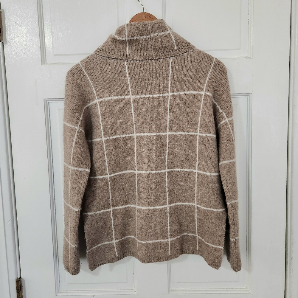 Madewell Windowpane Turtleneck Sweater - Picture 6 of 8